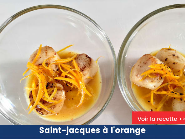 Saint-jacques à l'orange